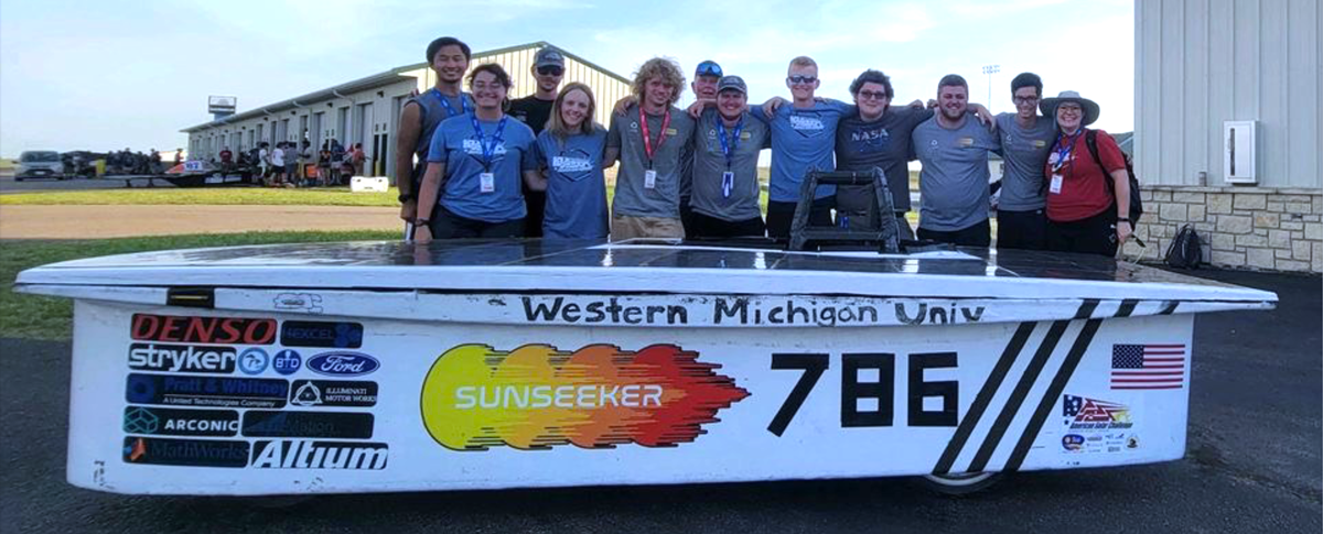 Parts machined by Tri-Mation for Western Michigan University's SunSeeker car